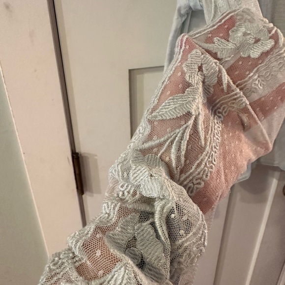 Free people lace and cotton tee - Picture 4 of 8